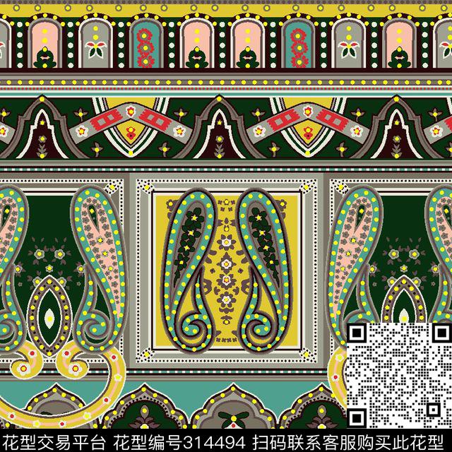 传统印花华亿平台下载（图片编号: 314494） - 瓦栏（Walan）