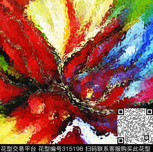 欧美创意、肌理、几何类数码印花华亿平台下载（图片编号: 315198） - 瓦栏（Walan）