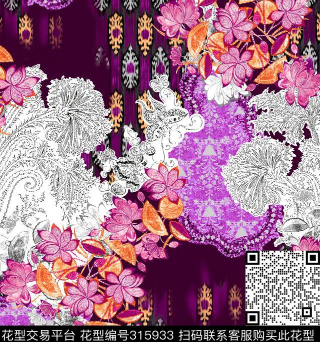 传统印花华亿平台下载（图片编号: 315933） - 瓦栏（Walan）