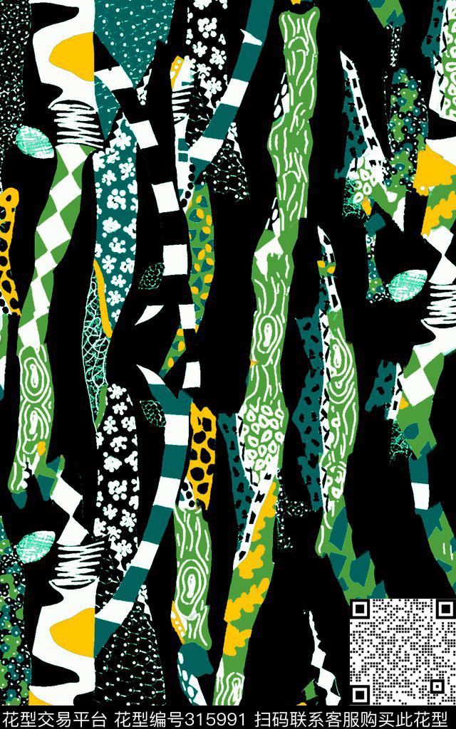 豹纹动物纹女装传统印花华亿平台下载（图片编号: 315991） - 瓦栏（Walan）