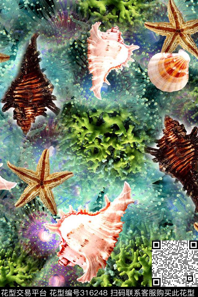 抽象数码印花华亿平台下载（图片编号: 316248） - 瓦栏（Walan）