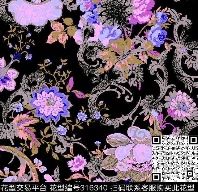 传统印花华亿平台下载（图片编号: 316340） - 瓦栏（Walan）