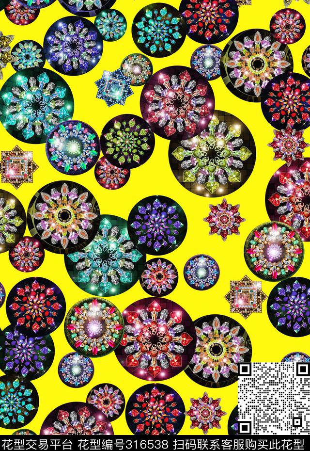 休闲写实几何数码印花华亿平台下载（图片编号: 316538） - 瓦栏（Walan）