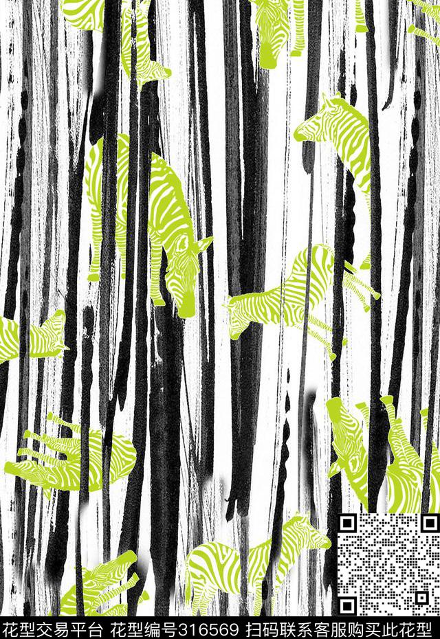 休闲抽象水彩数码印花华亿平台下载（图片编号: 316569） - 瓦栏（Walan）