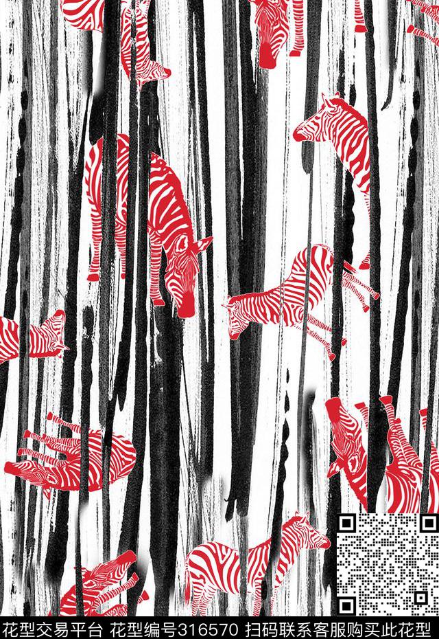 休闲抽象水彩数码印花华亿平台下载（图片编号: 316570） - 瓦栏（Walan）