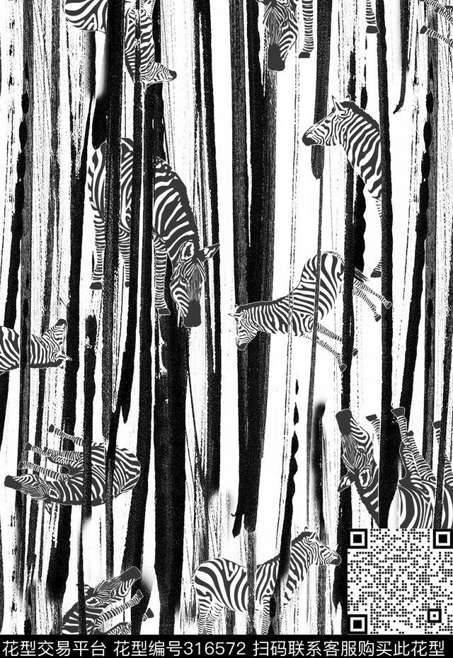 休闲抽象水彩数码印花华亿平台下载（图片编号: 316572） - 瓦栏（Walan）