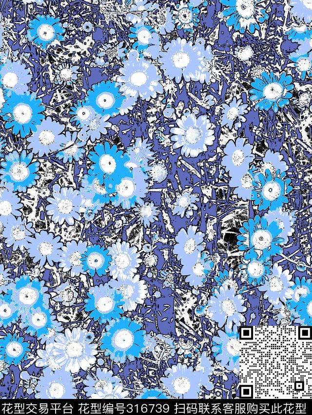 传统★花朵图案传统印花华亿平台下载（图片编号: 316739） - 瓦栏（Walan）