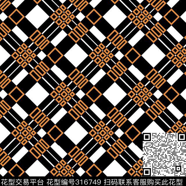 传统★几何格纹传统印花华亿平台下载（图片编号: 316749） - 瓦栏（Walan）