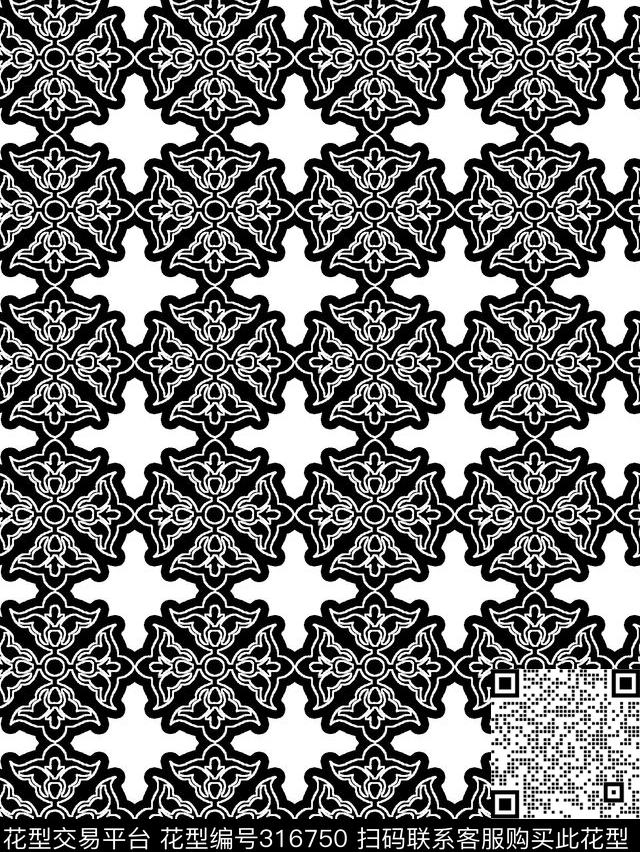 传统★民族风格传统印花华亿平台下载（图片编号: 316750） - 瓦栏（Walan）