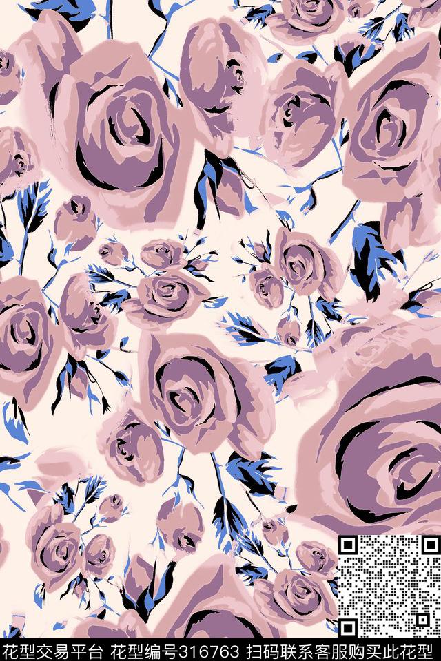 传统★花朵图案传统印花华亿平台下载（图片编号: 316763） - 瓦栏（Walan）