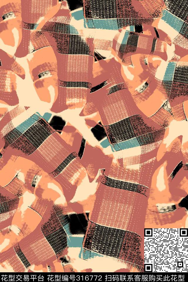 传统★几何格纹传统印花华亿平台下载（图片编号: 316772） - 瓦栏（Walan）