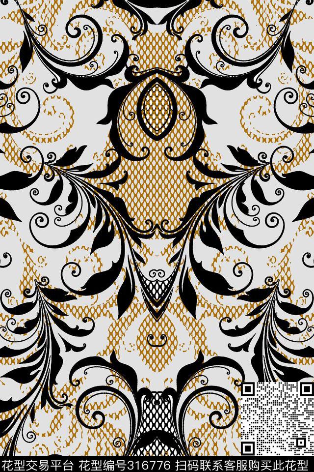 传统★民族风格传统印花华亿平台下载（图片编号: 316776） - 瓦栏（Walan）