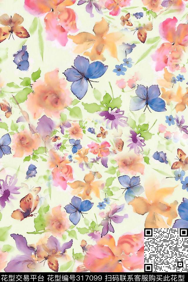 小碎花小清新春夏数码印花华亿平台下载（图片编号: 317099） - 瓦栏（Walan）