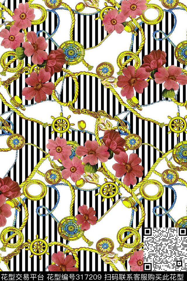 花卉数码印花华亿平台下载（图片编号: 317209） - 瓦栏（Walan）