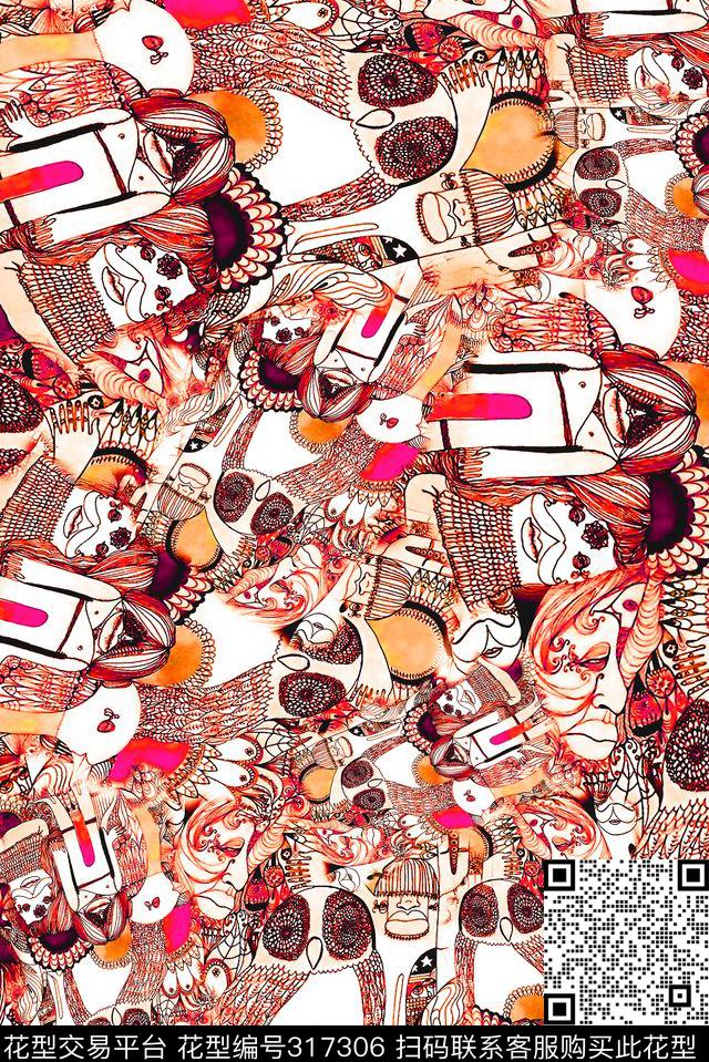 数码★民族风格数码印花华亿平台下载（图片编号: 317306） - 瓦栏（Walan）