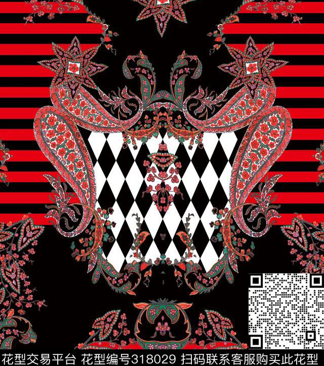 传统印花华亿平台下载（图片编号: 318029） - 瓦栏（Walan）