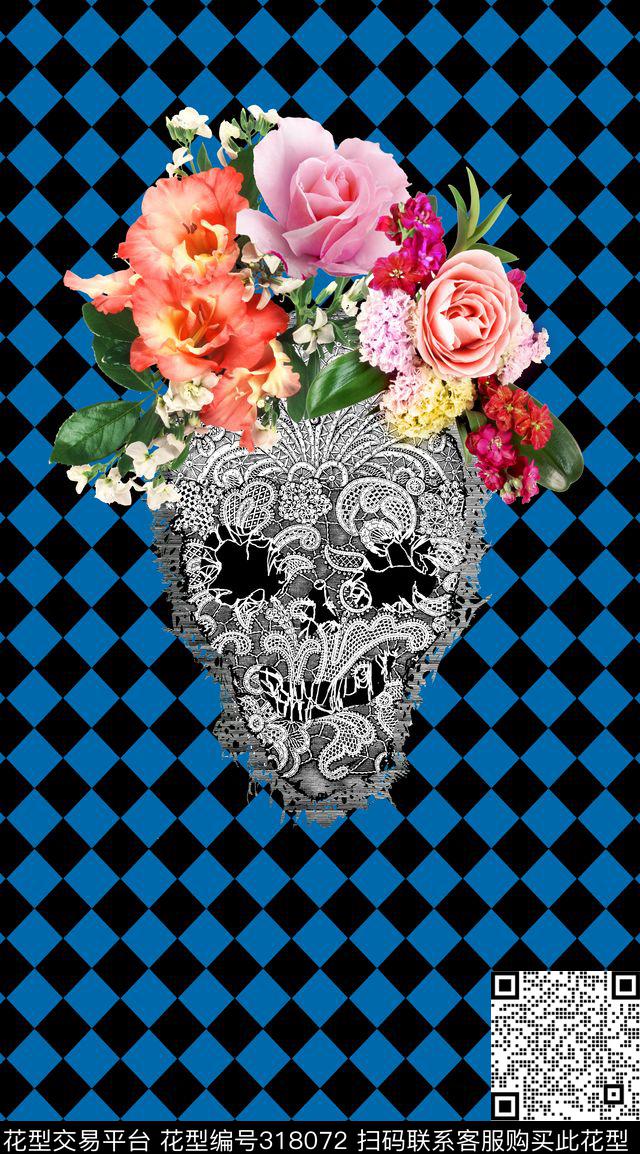 花卉数码印花华亿平台下载（图片编号: 318072） - 瓦栏（Walan）