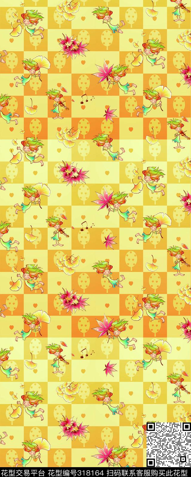 几何卡通迷彩数码印花华亿平台下载（图片编号: 318164） - 瓦栏（Walan）