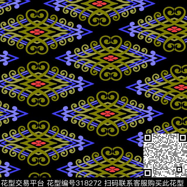 传统印花华亿平台下载（图片编号: 318272） - 瓦栏（Walan）