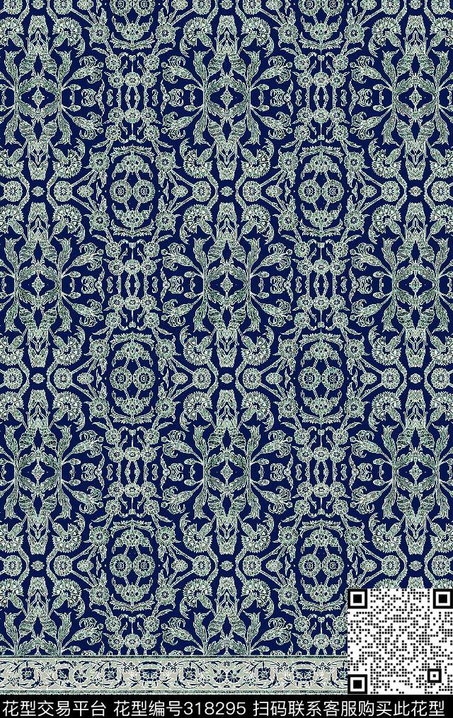 休闲抽象怀旧传统印花华亿平台下载（图片编号: 318295） - 瓦栏（Walan）