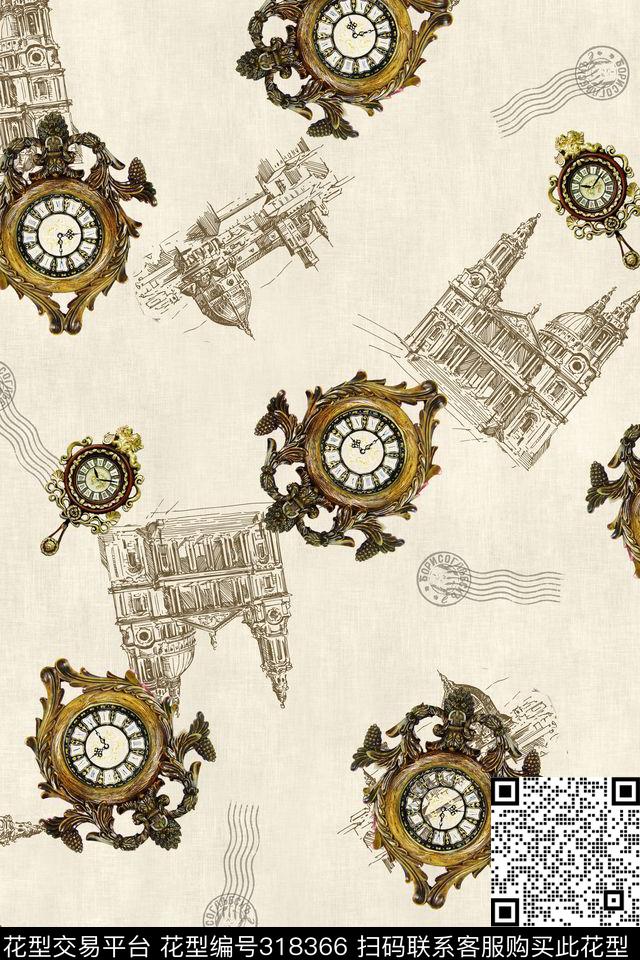 休闲怀旧写实数码印花华亿平台下载（图片编号: 318366） - 瓦栏（Walan）