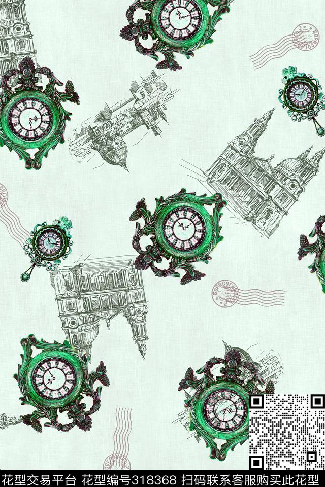 休闲怀旧写实数码印花华亿平台下载（图片编号: 318368） - 瓦栏（Walan）