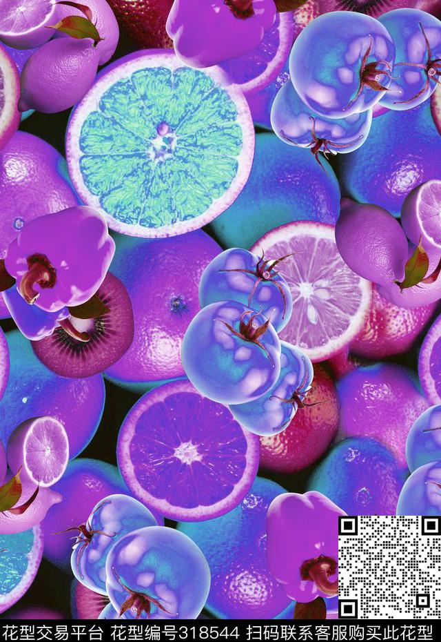 休闲写实数码印花华亿平台下载（图片编号: 318544） - 瓦栏（Walan）