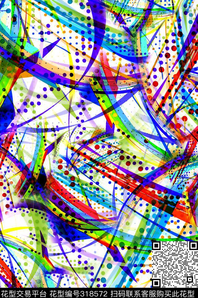 数码★几何格纹数码印花华亿平台下载（图片编号: 318572） - 瓦栏（Walan）