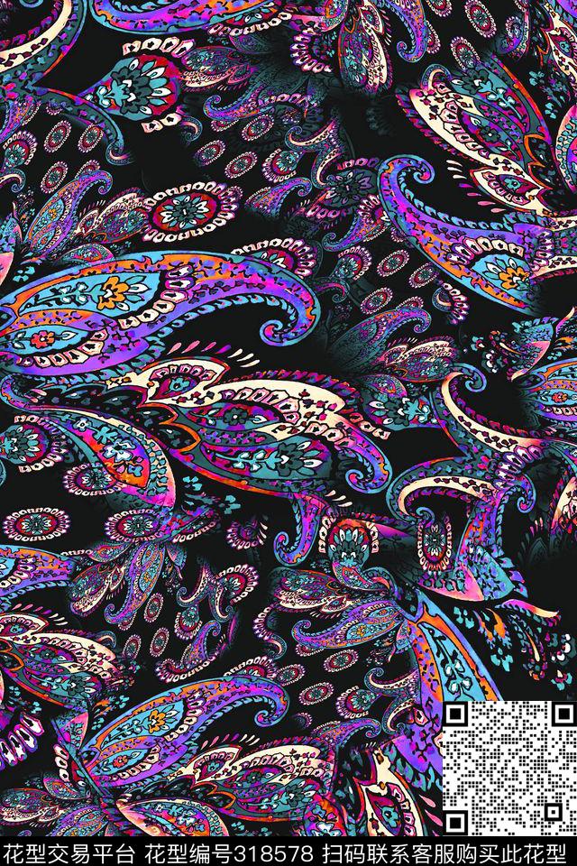 数码★民族风格传统印花华亿平台下载（图片编号: 318578） - 瓦栏（Walan）