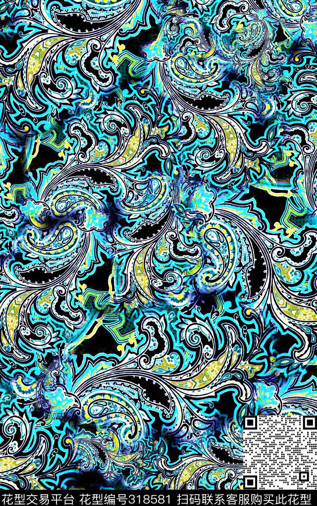 数码★民族风格数码印花华亿平台下载（图片编号: 318581） - 瓦栏（Walan）