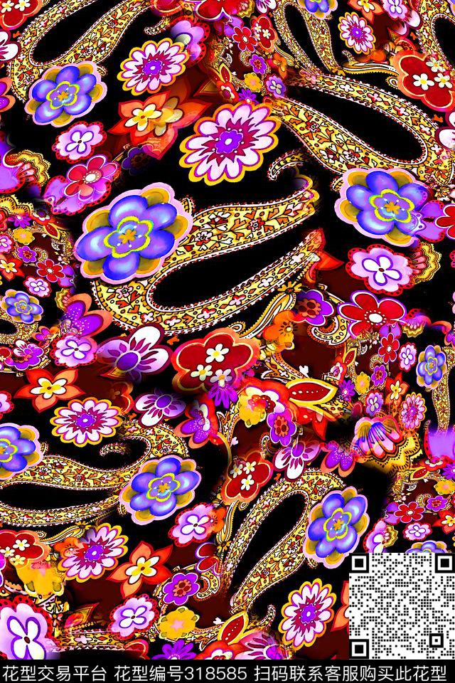 数码★民族风格数码印花华亿平台下载（图片编号: 318585） - 瓦栏（Walan）