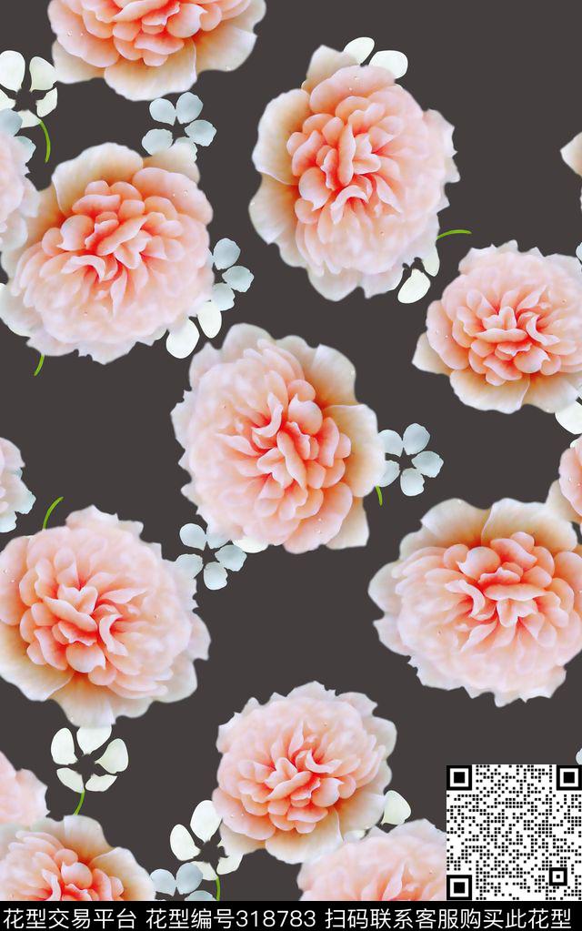 花卉小碎花女装数码印花华亿平台下载（图片编号: 318783） - 瓦栏（Walan）