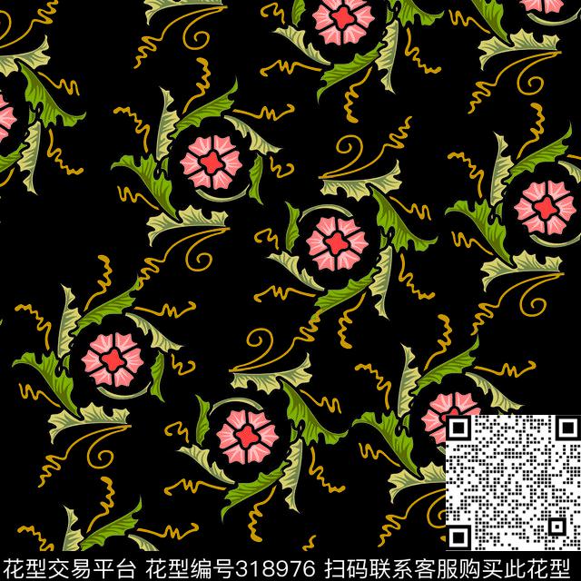 传统印花华亿平台下载（图片编号: 318976） - 瓦栏（Walan）