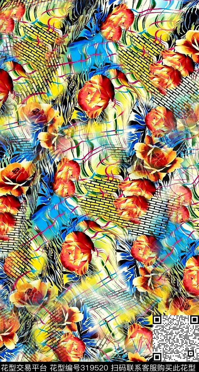 打折华亿平台数码印花华亿平台下载（图片编号: 319520） - 瓦栏（Walan）