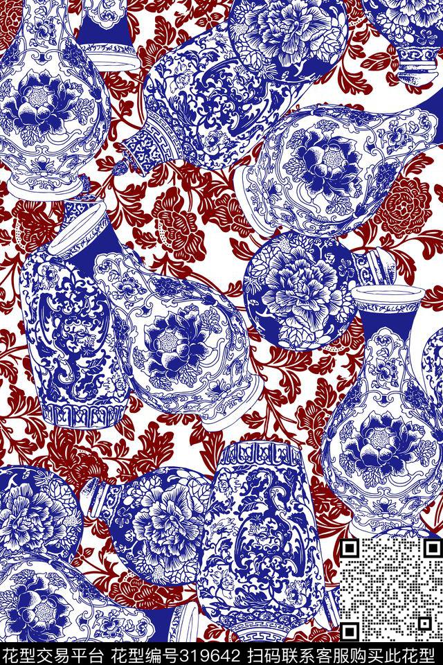 休闲抽象民族数码印花华亿平台下载（图片编号: 319642） - 瓦栏（Walan）