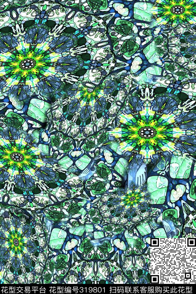 数码★民族风格数码印花华亿平台下载（图片编号: 319801） - 瓦栏（Walan）