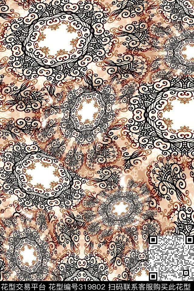 数码★民族风格传统印花华亿平台下载（图片编号: 319802） - 瓦栏（Walan）