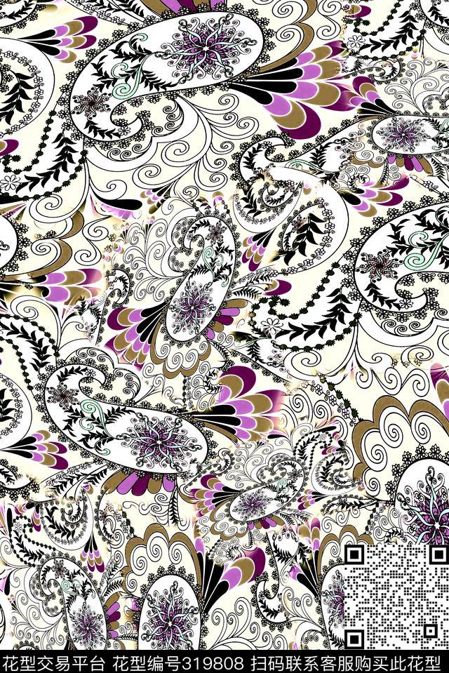 传统★民族风格传统印花华亿平台下载（图片编号: 319808） - 瓦栏（Walan）