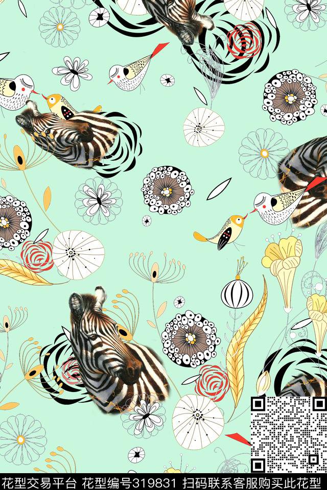 抽象数码印花华亿平台下载（图片编号: 319831） - 瓦栏（Walan）