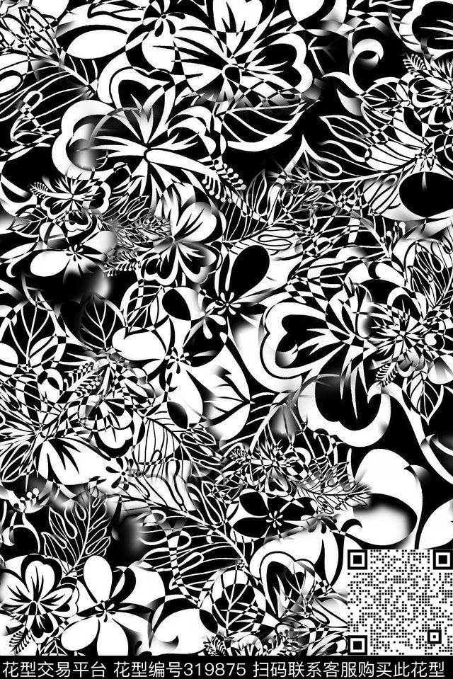 传统★花朵图案传统印花华亿平台下载（图片编号: 319875） - 瓦栏（Walan）