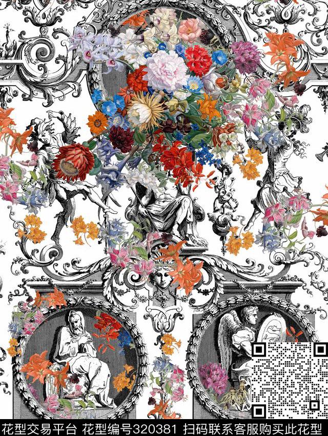 定位花卉数码印花华亿平台下载（图片编号: 320381） - 瓦栏（Walan）