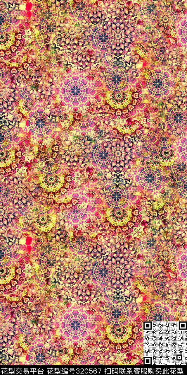 几何数码华亿平台数码印花华亿平台下载（图片编号: 320567） - 瓦栏（Walan）