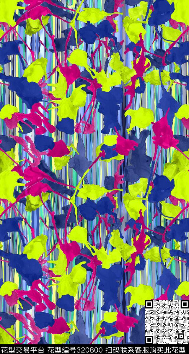 抽象艺术数码印花华亿平台下载（图片编号: 320800） - 瓦栏（Walan）