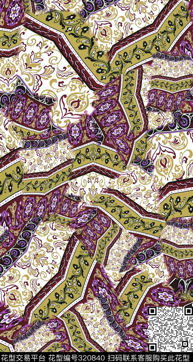 数码华亿平台传统印花华亿平台下载（图片编号: 320840） - 瓦栏（Walan）