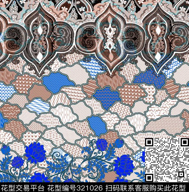 传统印花华亿平台下载（图片编号: 321026） - 瓦栏（Walan）