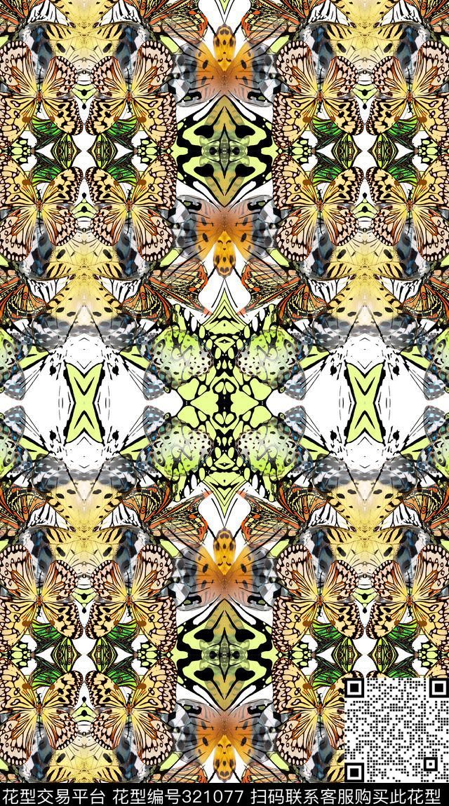 动物纹数码印花华亿平台下载（图片编号: 321077） - 瓦栏（Walan）