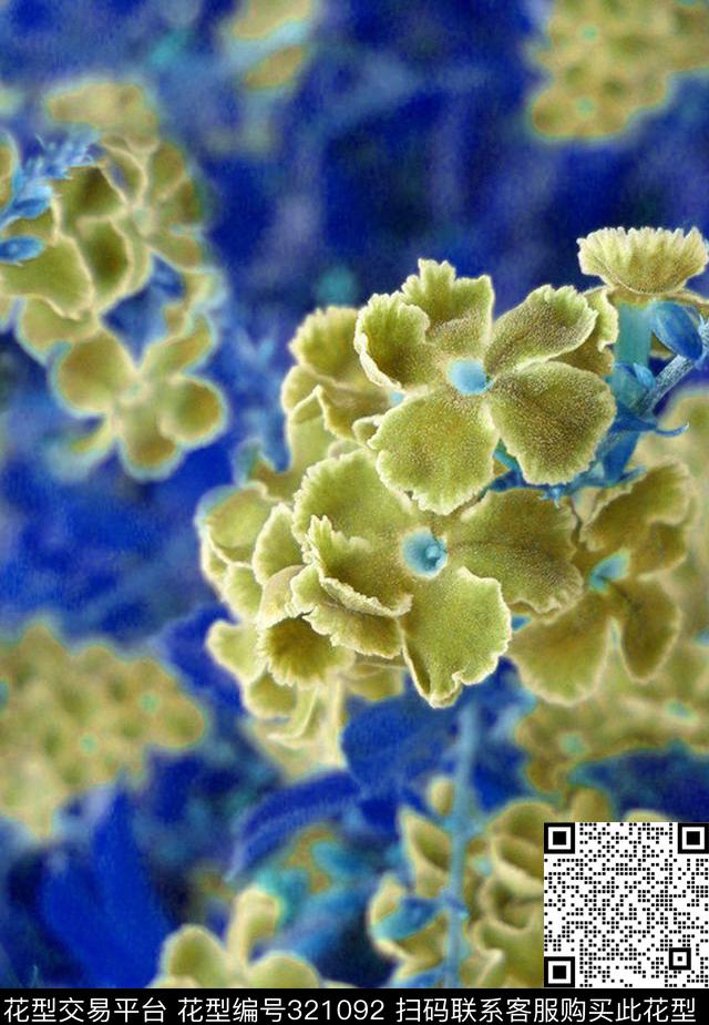 花卉数码印花华亿平台下载（图片编号: 321092） - 瓦栏（Walan）
