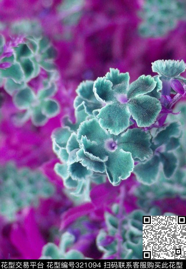 花卉数码印花华亿平台下载（图片编号: 321094） - 瓦栏（Walan）