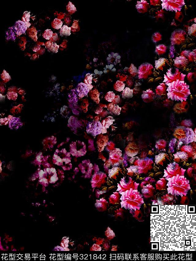 ♥红桃A〖花鸟天堂〗数码印花华亿平台下载（图片编号: 321842） - 瓦栏（Walan）