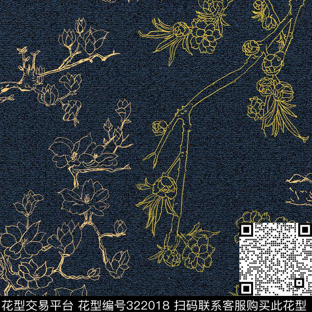 传统印花华亿平台下载（图片编号: 322018） - 瓦栏（Walan）